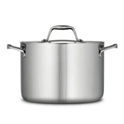 Signature 8 Quart Tri-Ply Clad Stainless Steel Covered Stock Pot