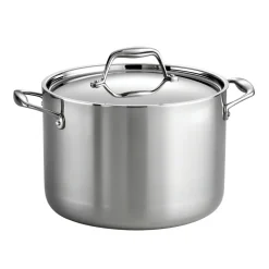 Signature 8 Quart Tri-Ply Clad Stainless Steel Covered Stock Pot
