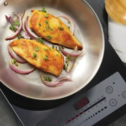 Signature 3 Quart Tri-Ply Clad Stainless Steel Covered Deep Saute Pan