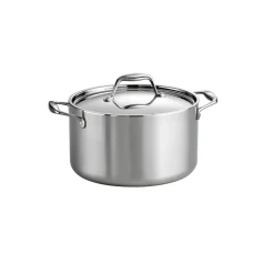 Signature 6 Quart Tri-Ply Clad Stainless Steel Covered Sauce Pot