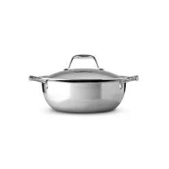 Signature 4 Quart Tri-Ply Clad Stainless Steel Covered Universal Pan