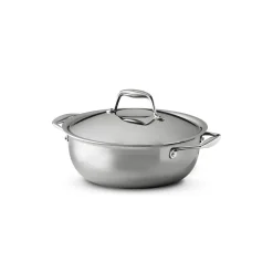 Signature 4 Quart Tri-Ply Clad Stainless Steel Covered Universal Pan