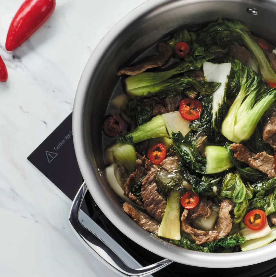 Signature 4 Quart Tri-Ply Clad Stainless Steel Covered Universal Pan