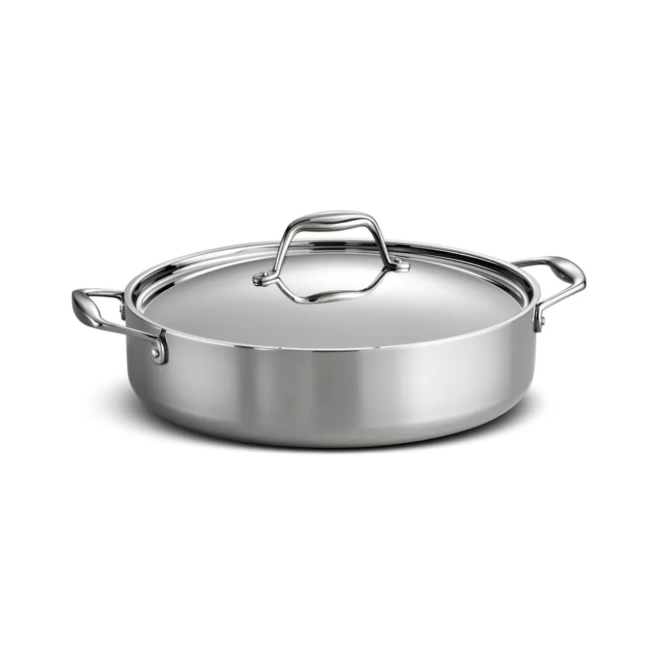 Signature 6 Quart Tri-Ply Clad Stainless Steel Covered Braiser