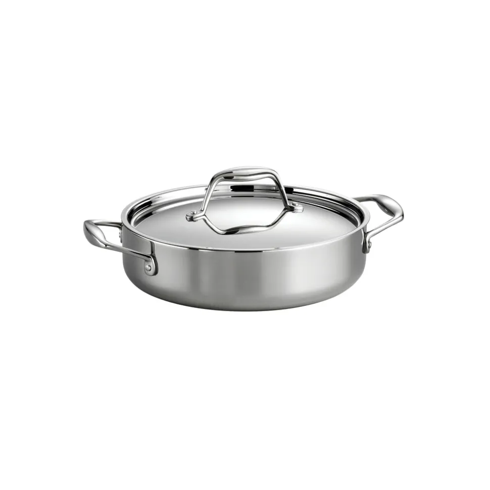 Signature 3 Quart Tri-Ply Clad Stainless Steel Covered Braiser