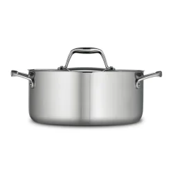 Signature 5 Quart Tri-Ply Clad Stainless Steel Covered Dutch Oven
