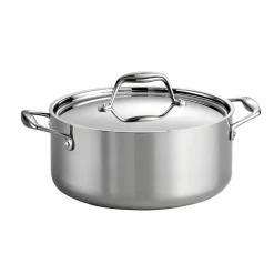 Signature 5 Quart Tri-Ply Clad Stainless Steel Covered Dutch Oven
