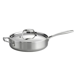 Signature Tri-Ply Clad Stainless Steel Covered Deep Saute Pan