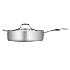 Signature Tri-Ply Clad Stainless Steel Covered Deep Saute Pan