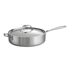 Signature Tri-Ply Clad Stainless Steel Covered Deep Saute Pan