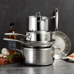 Signature Tri-Ply Clad Stainless Steel Cookware Set