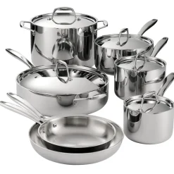 Signature Tri-Ply Clad Stainless Steel Cookware Set