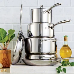 Signature Tri-Ply Clad Stainless Steel Cookware Set