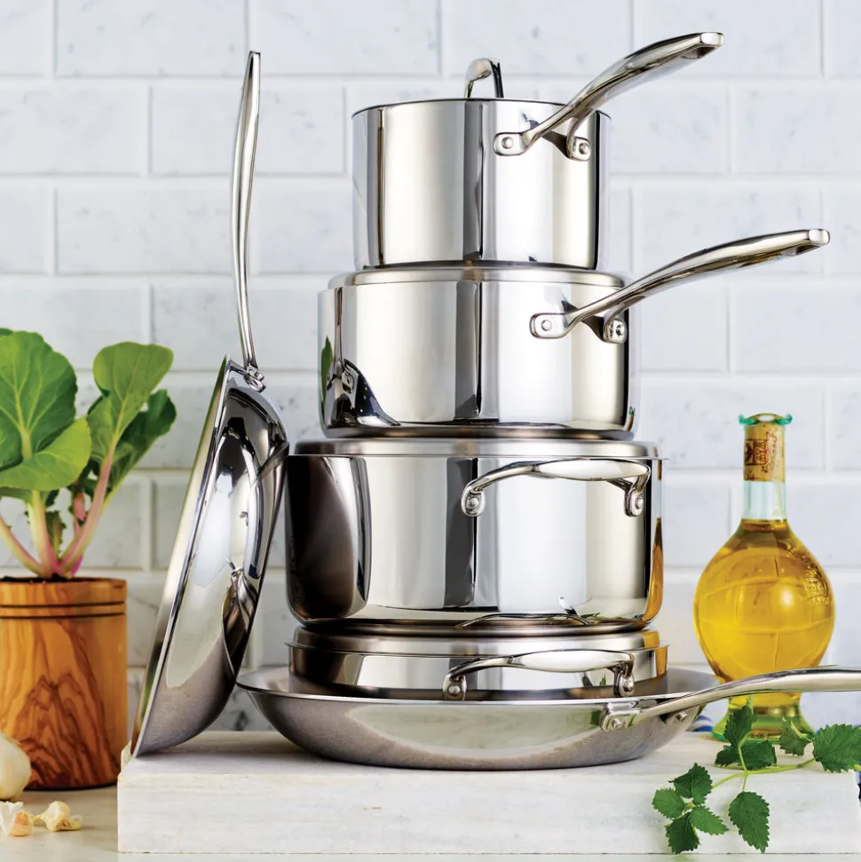 Signature Tri-Ply Clad Stainless Steel Cookware Set