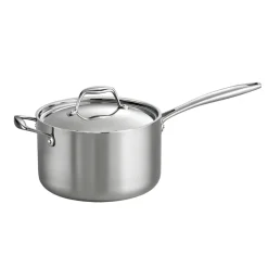 Signature Tri-Ply Clad Stainless Steel Covered Sauce Pan