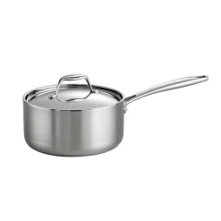 Signature Tri-Ply Clad Stainless Steel Covered Sauce Pan