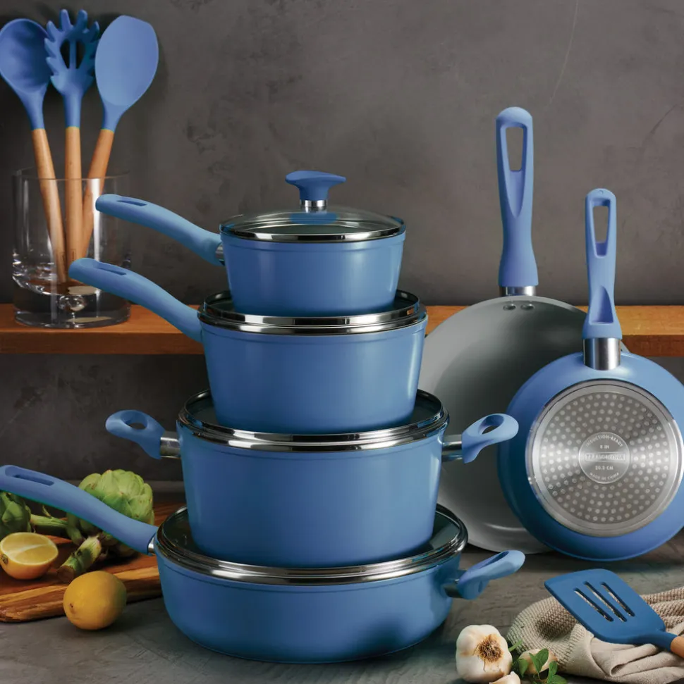 Solara 14 Piece Ceramic Induction-Ready Cookware Set