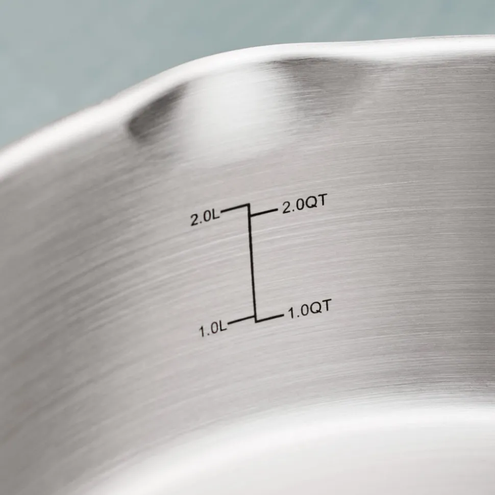 Tempo 3.5 Quart Tri-Ply Base Stainless Steel Covered Deep Saute Pan