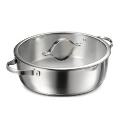 Tempo 6 Quart Tri-Ply Base Stainless Steel Covered Braiser
