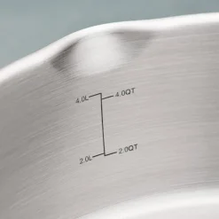 Tempo 6 Quart Tri-Ply Base Stainless Steel Covered Braiser