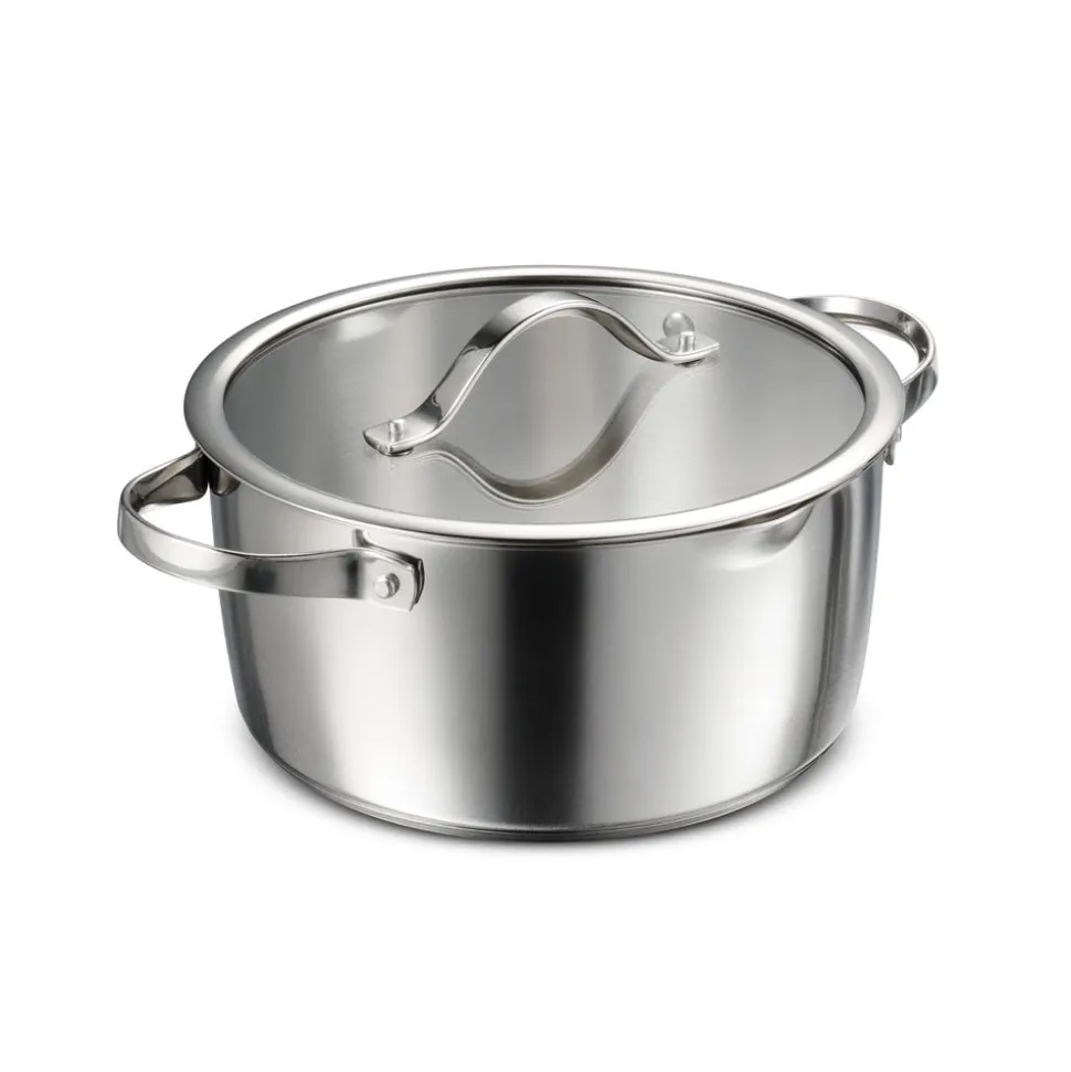 Tempo 5 Quart Tri-Ply Base Stainless Steel Covered Dutch Oven