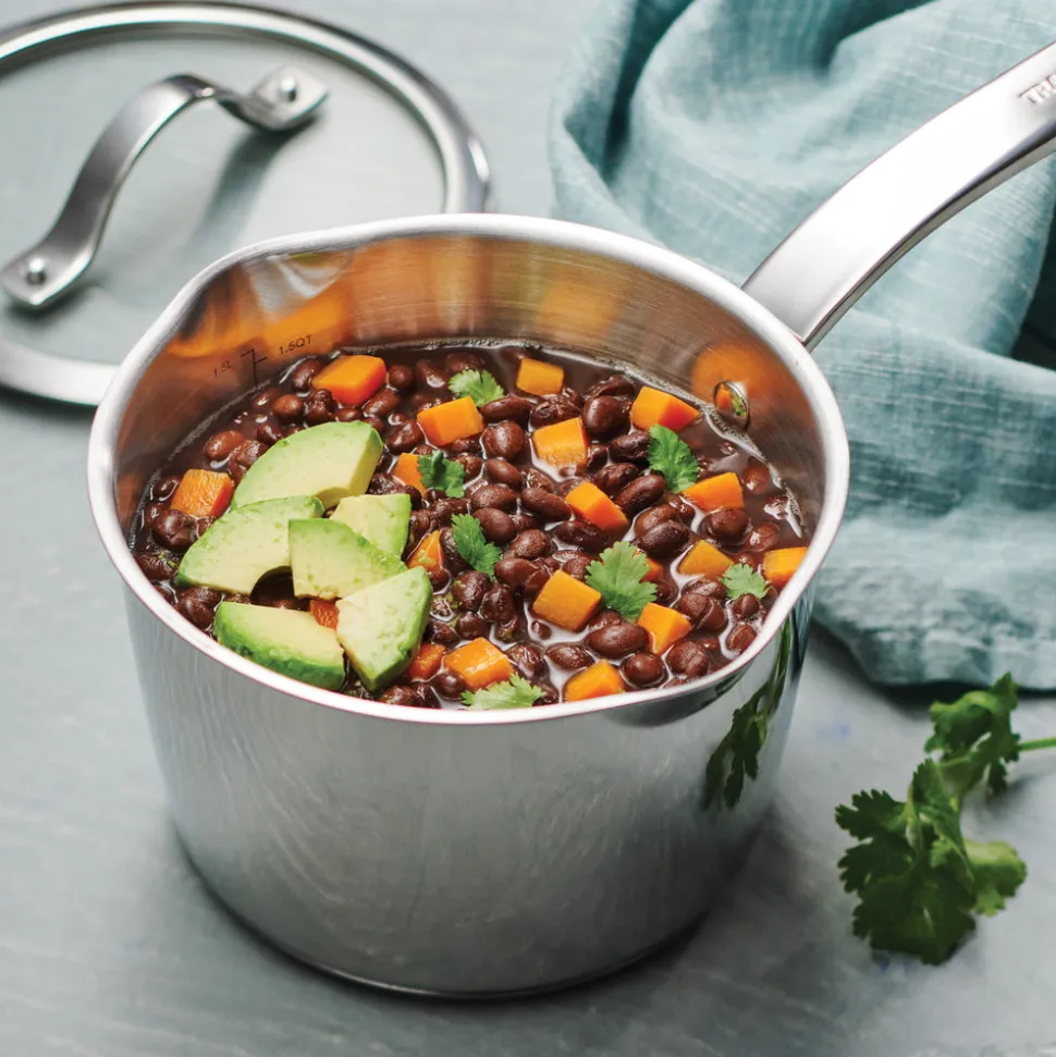 Tempo Tri-Ply Base Stainless Steel Covered Saucepan