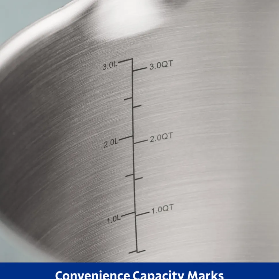 Tempo Tri-Ply Base Stainless Steel Covered Saucepan