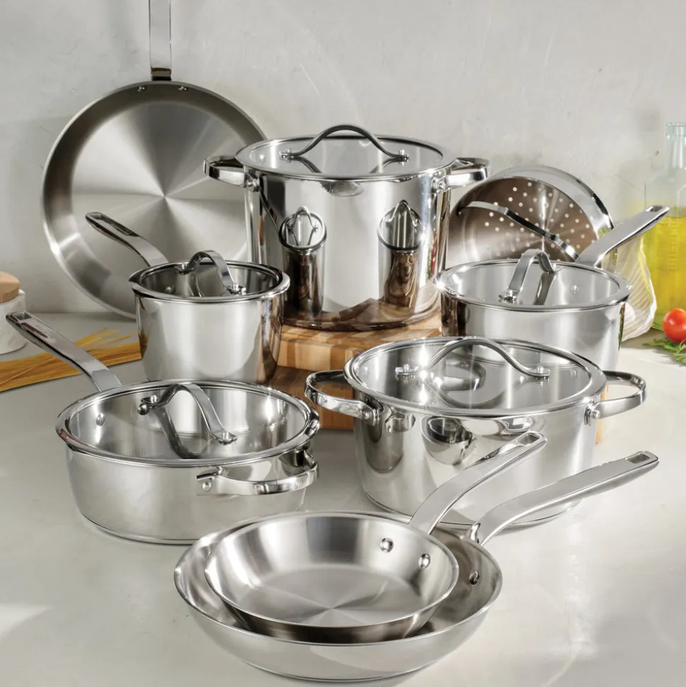Tempo Tri-Ply Base Stainless Steel Cookware Set