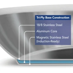 Tempo Tri-Ply Base Stainless Steel Fry Pan