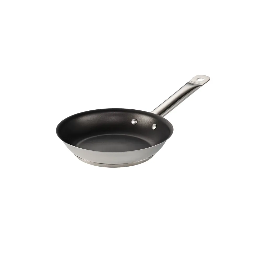 Tri-Ply Base Stainless Steel Fry Pan with Nonstick Interior