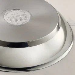 Tri-Ply Base Stainless Steel Fry Pan with Nonstick Interior