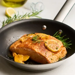 Tri-Ply Base Stainless Steel Fry Pan with Nonstick Interior