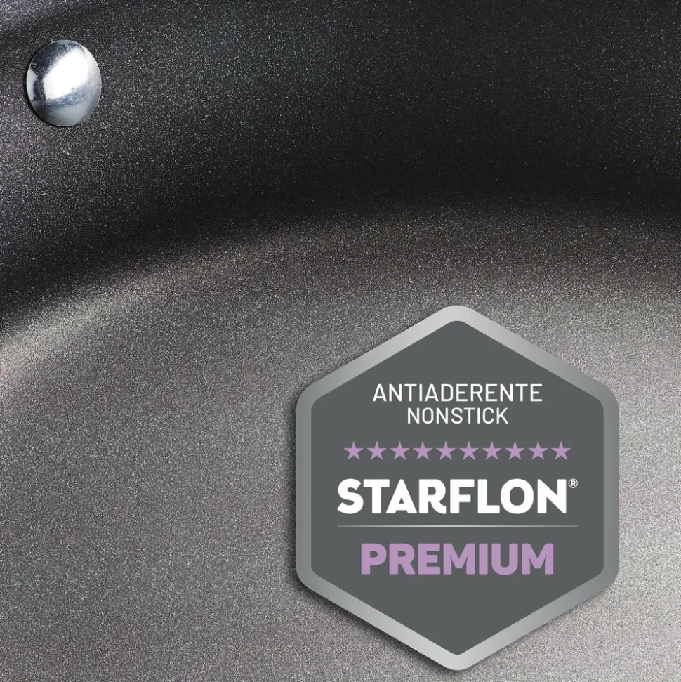 Tri-Ply Base Stainless Steel Fry Pan with Nonstick Interior