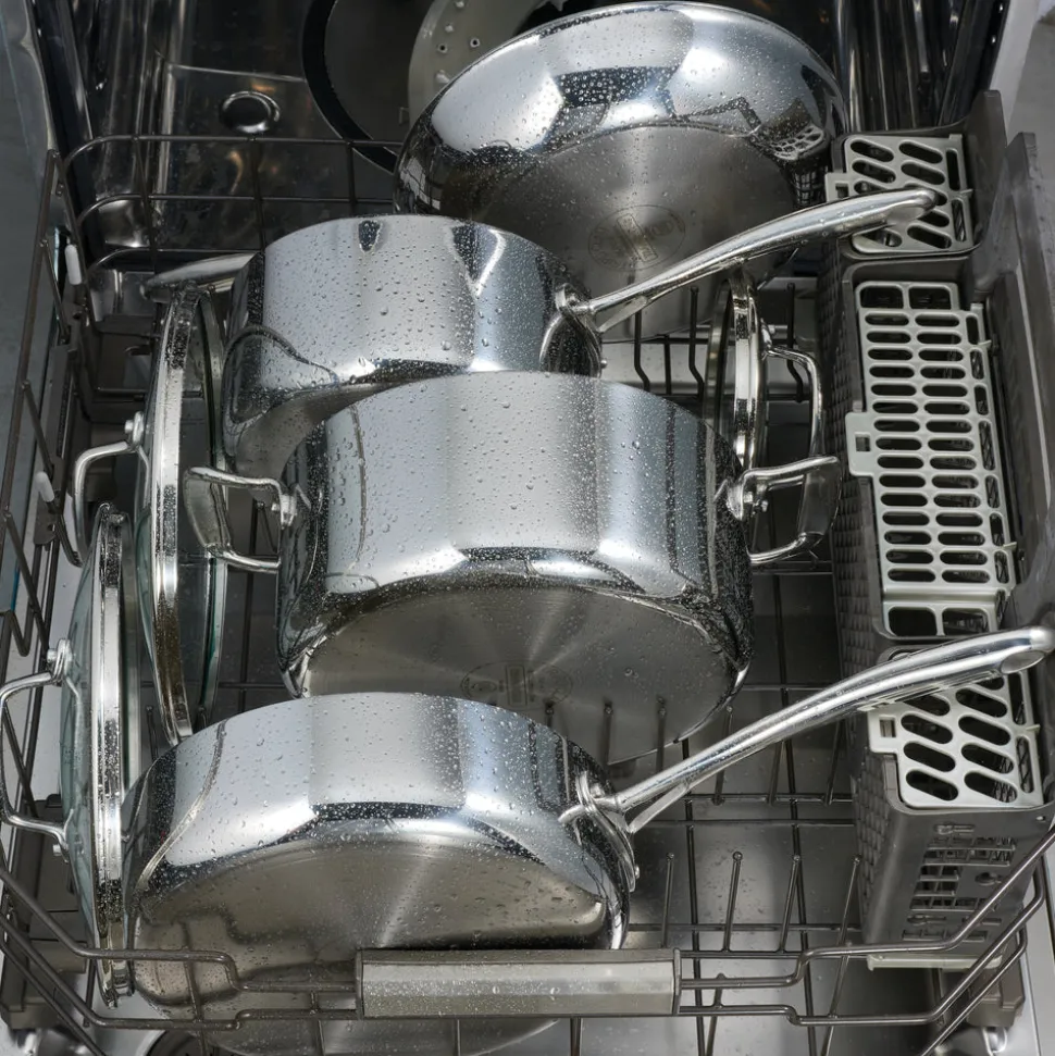 Tri-Ply Clad 6 Quart Stainless Steel Covered Braiser - Glass Lid