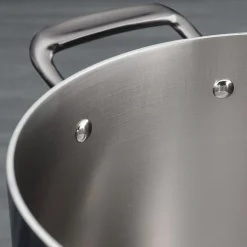 Tri-Ply Clad 5 Quart Stainless Steel Covered Dutch Oven - Glass Lid