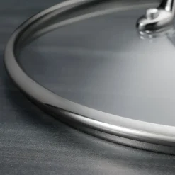 Tri-Ply Clad Stainless Steel Cookware Set with Glass Lids