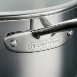 Tri-Ply Clad Stainless Steel Cookware Set with Glass Lids