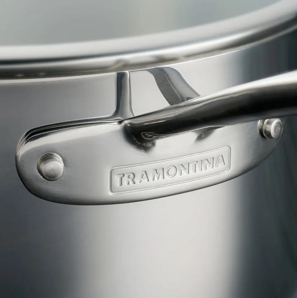 Tri-Ply Clad Stainless Steel Cookware Set with Glass Lids