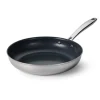 Tri-Ply Clad Stainless Steel Ceramic Nonstick Fry Pan
