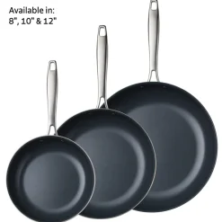 Tri-Ply Clad Stainless Steel Ceramic Nonstick Fry Pan