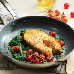 Tri-Ply Clad Stainless Steel Ceramic Nonstick Fry Pan