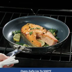 Tri-Ply Clad Stainless Steel Ceramic Nonstick Fry Pan