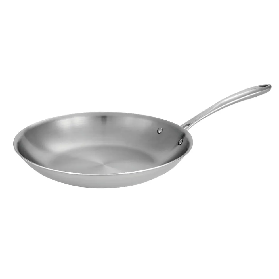 Tri-Ply Clad Stainless Steel Fry Pan - Boston Handle