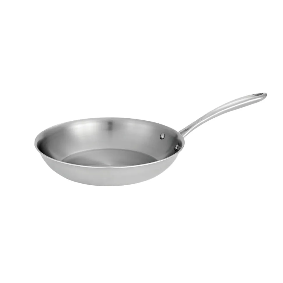 Tri-Ply Clad Stainless Steel Fry Pan - Boston Handle
