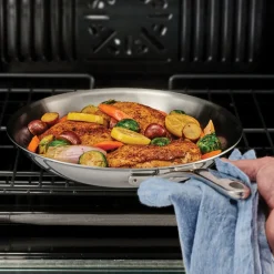 Tri-Ply Clad Stainless Steel Fry Pan - Boston Handle