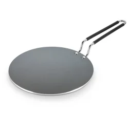 Utsava 10.5 Inch Tri-Ply Clad Stainless Steel Ceramic Nonstick Concave Roti Tawa
