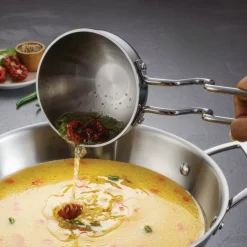 Utsava 9.35 Ounce Tri-Ply Clad Stainless Steel Tadka Pan