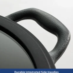 Utsava Pre-Seasoned Cast Iron Kadai with Lid