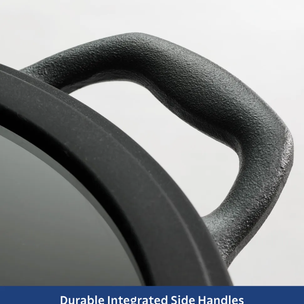 Utsava Pre-Seasoned Cast Iron Kadai with Lid