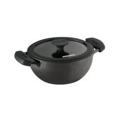 Utsava Pre-Seasoned Cast Iron Kadai with Lid